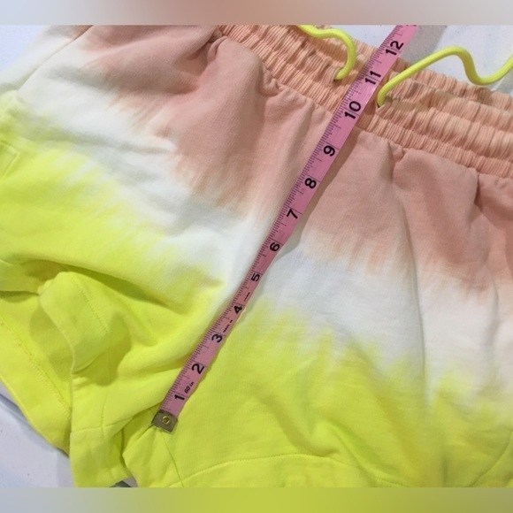 Nwt ATM Anthony Thomas Melillo Dip-Dyed Multi Color Ombré Terry Shorts - Picture 10 of 14